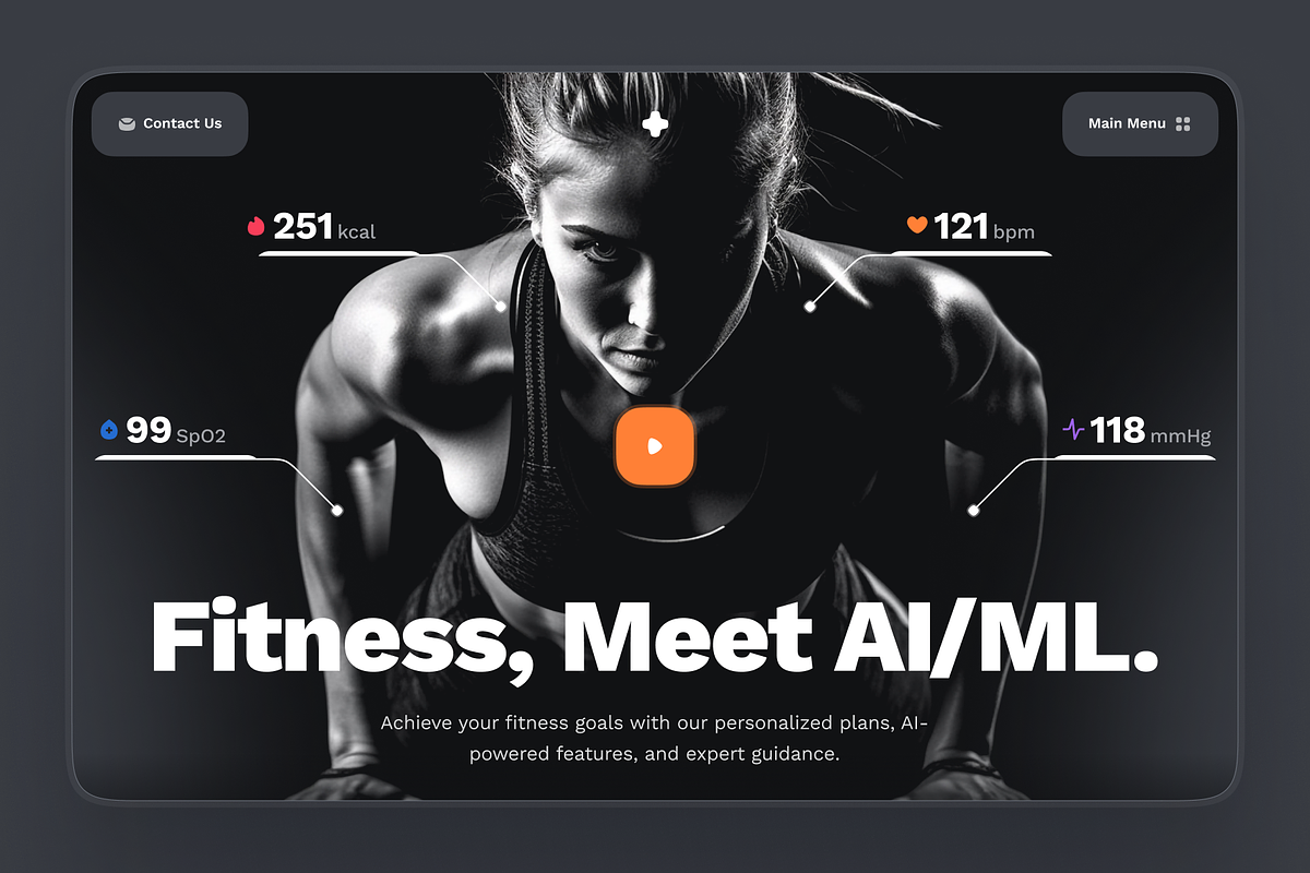 sandow: AI Fitness & Diet Website, a Landing Page Template by strangehelix.bio (Photo 4 of 9)