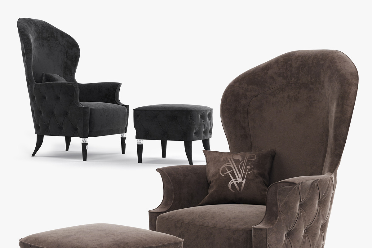 Visionnaire Alice Armchair, a Furniture 3D Model by Alartimodels (Photo 12 of 17)