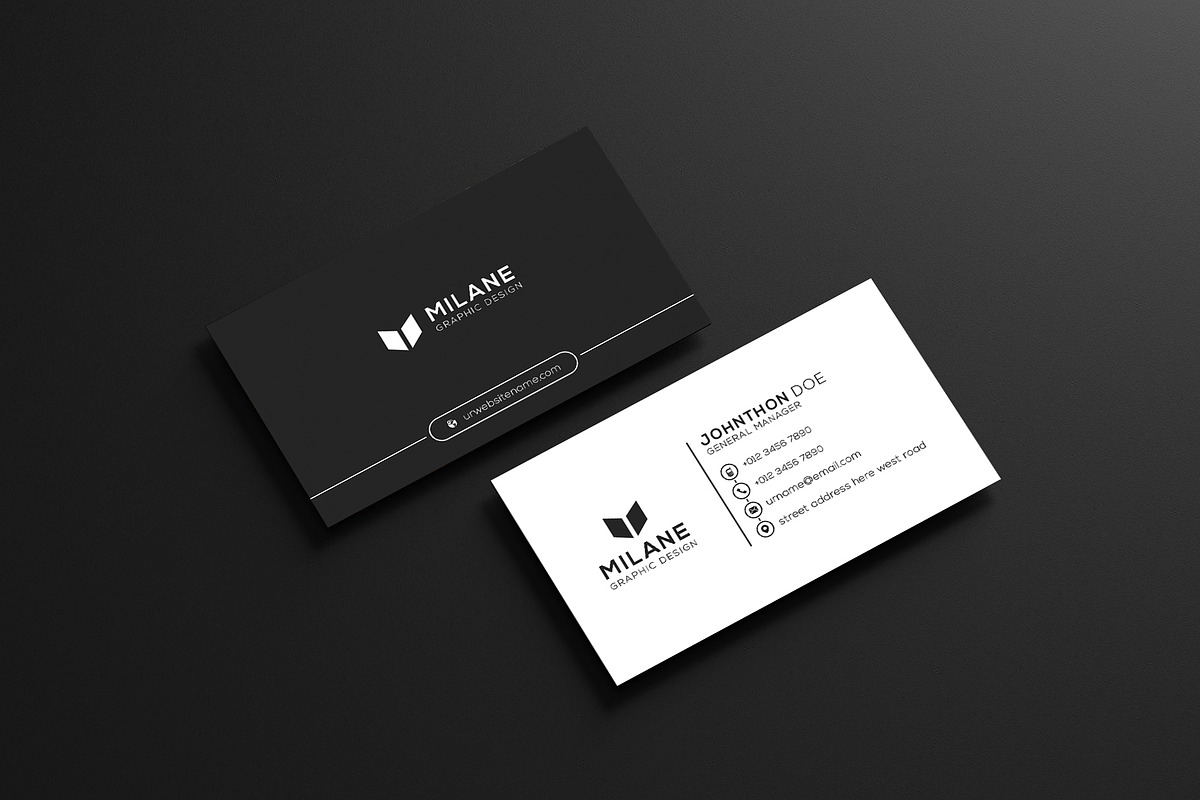 2 in 1 Minimal Business Card, a Business Card Template by Creative_Arts (Photo 2 of 4)