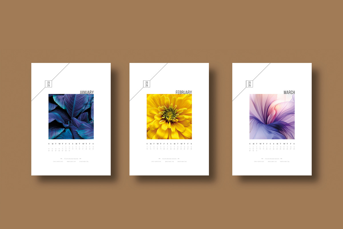2026 Photo Wall Calendar Design, a Stationery Template by MightyDesign (Photo 2 of 8)
