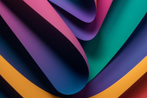 Abstract background wavy colorful, an Abstract Photo by ComfortQ