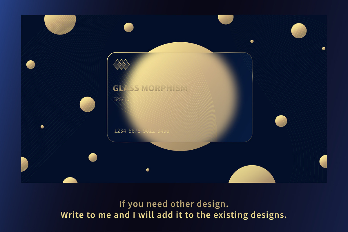 Glassmorphism effect designs, Vector, a Stationery Template by Zimages (Photo 10 of 10)