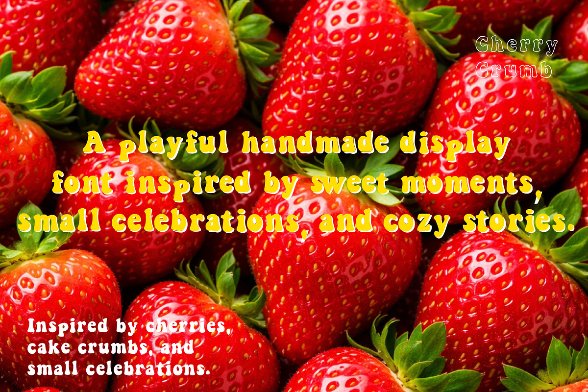 Cherry Crumb — Playful Display Font, a Handwritten Font by DreamoraArt (Photo 3 of 7)