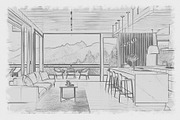 Architecture Sketch Photoshop Action, an Action Add-On by MRI STUDIO (Thumbnail 6 of 17)