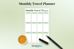 Monthly Travel Planner