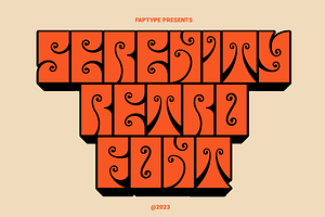 Serenity | Squared Retro Font, a Symbol Font by Ardana Creative