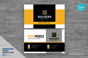 Construction Canva Business Card 06, a Business Card Template by PSDPixel (Thumbnail 1 of 4)
