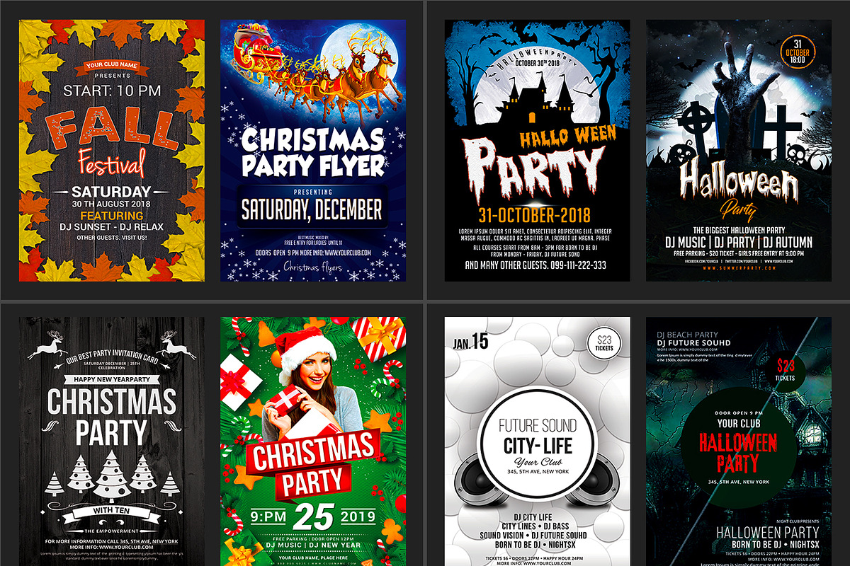 100-Party Flyers Bundle, a Flyer Template by AfzaalGraphics (Photo 10 of 14)