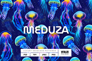 MEDUZA — Luxury Seamless Pattern, a Pattern Graphic by Designnina Shop (Thumbnail 1 of 13)