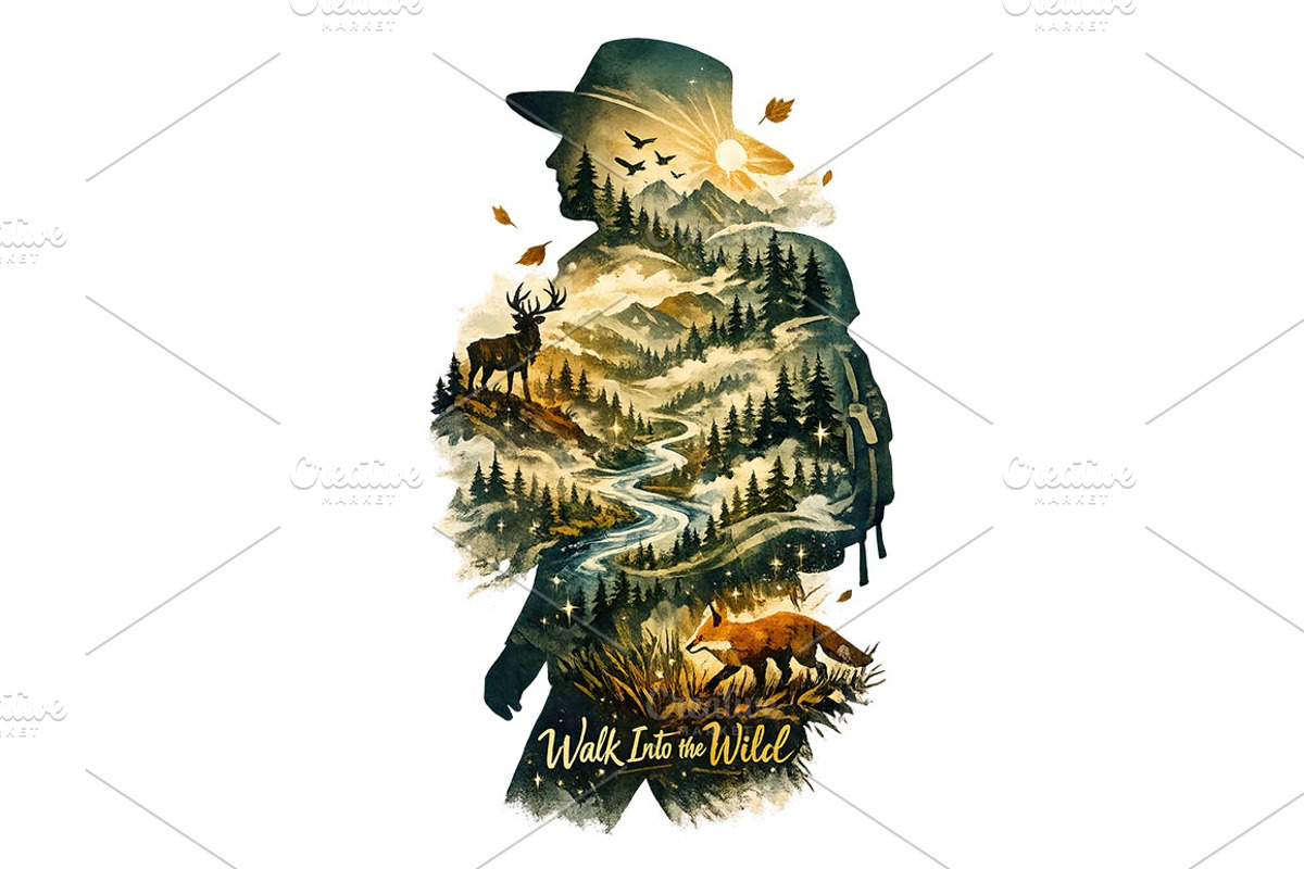 Western Wilderness Wall Art, a Background Graphic by LaseredNinja (Photo 2 of 3)
