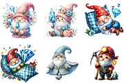 Diamond Gnome Sublimation Clipart, an Illustration by DreamArtGraphic (Thumbnail 2 of 7)