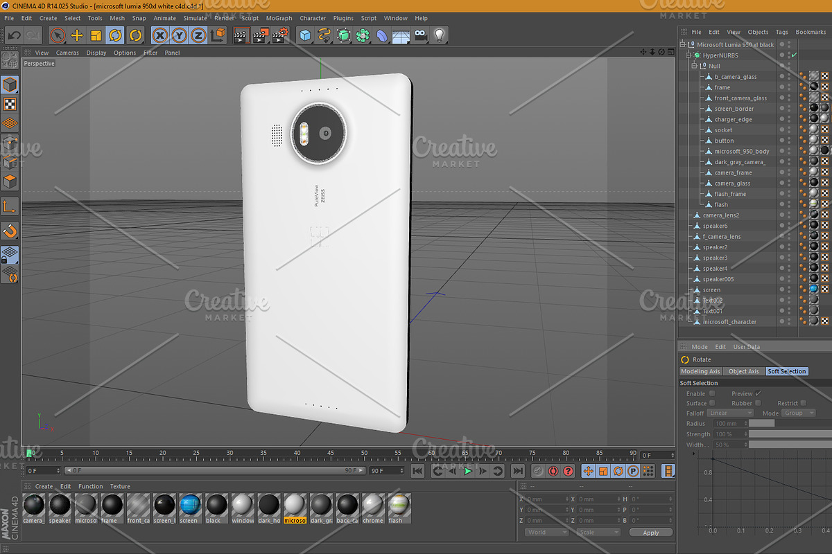 Microsoft Lumia 950 XL White, an Object 3D Model by XYZ Space (Photo 17 of 24)