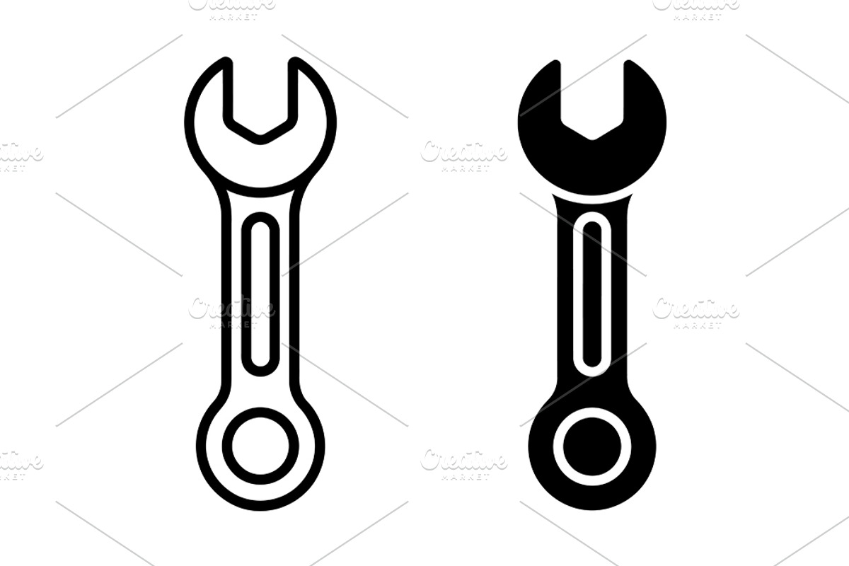 Wrench Vector Icons, a Solid Icon by Artonix (Photo 2 of 2)