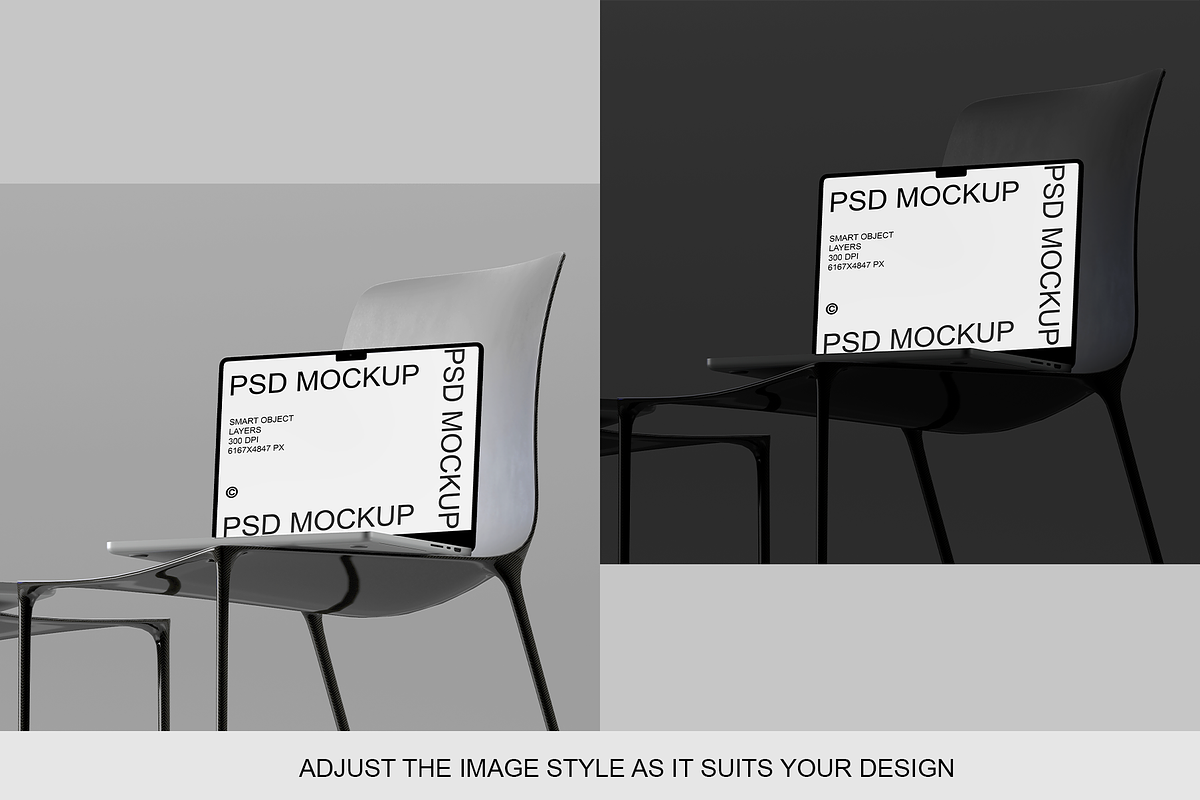 Laptop/Macbook Mockup, an Advertising Mockup by Replika Machine (Photo 4 of 5)