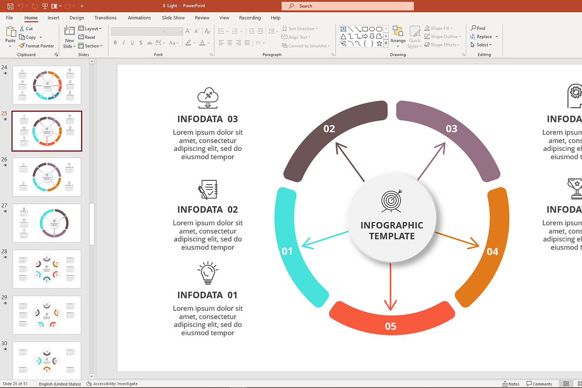 Impact Animated Template PowerPoint, a Presentation Template by Infographics project (Photo 8 of 13)