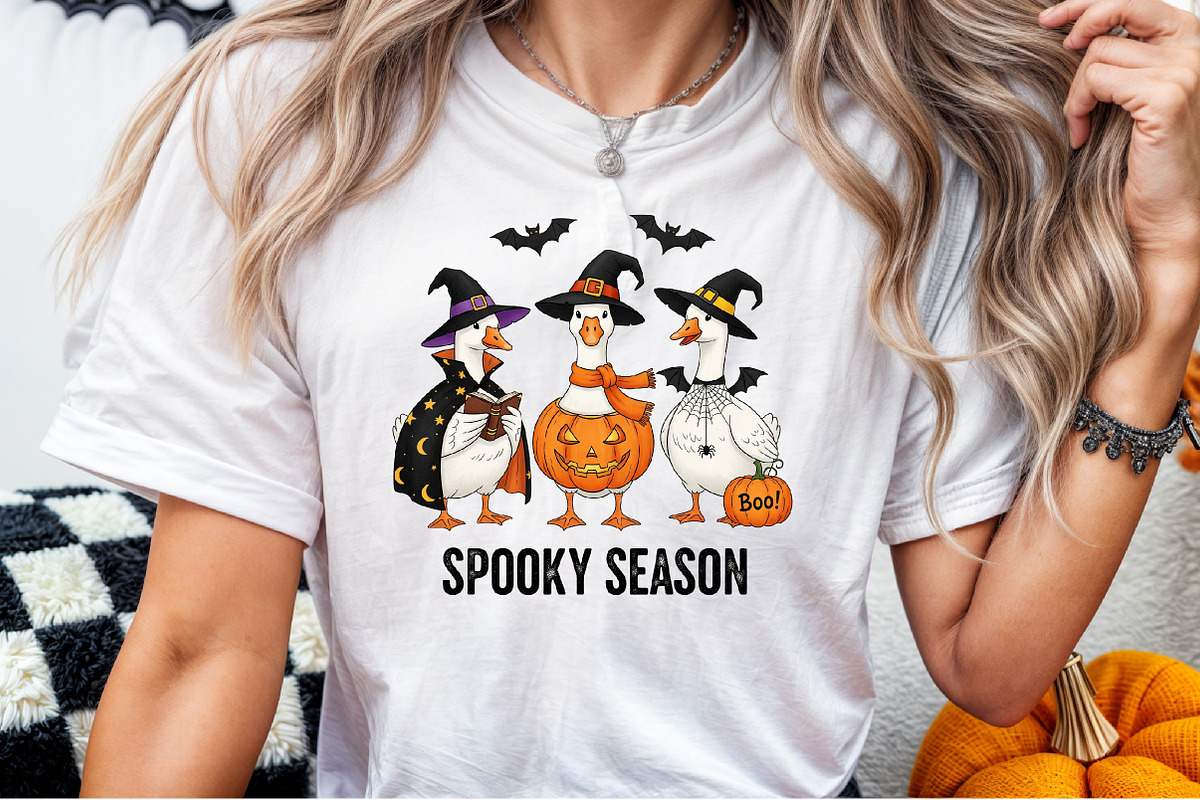 Funny Goose Halloween-Goose Hallowee, an Illustration by Sublimation Artist (Photo 3 of 9)