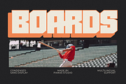 Boards - Condensed Sans Display Font, a Sans Serif Font by Pian45 Studio (Thumbnail 1 of 8)