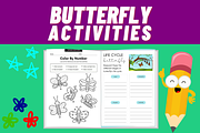 Butterfly Life Cycle Crafts Pages, a Templates & Theme by Premium Digital Templates (Thumbnail 3 of 3)