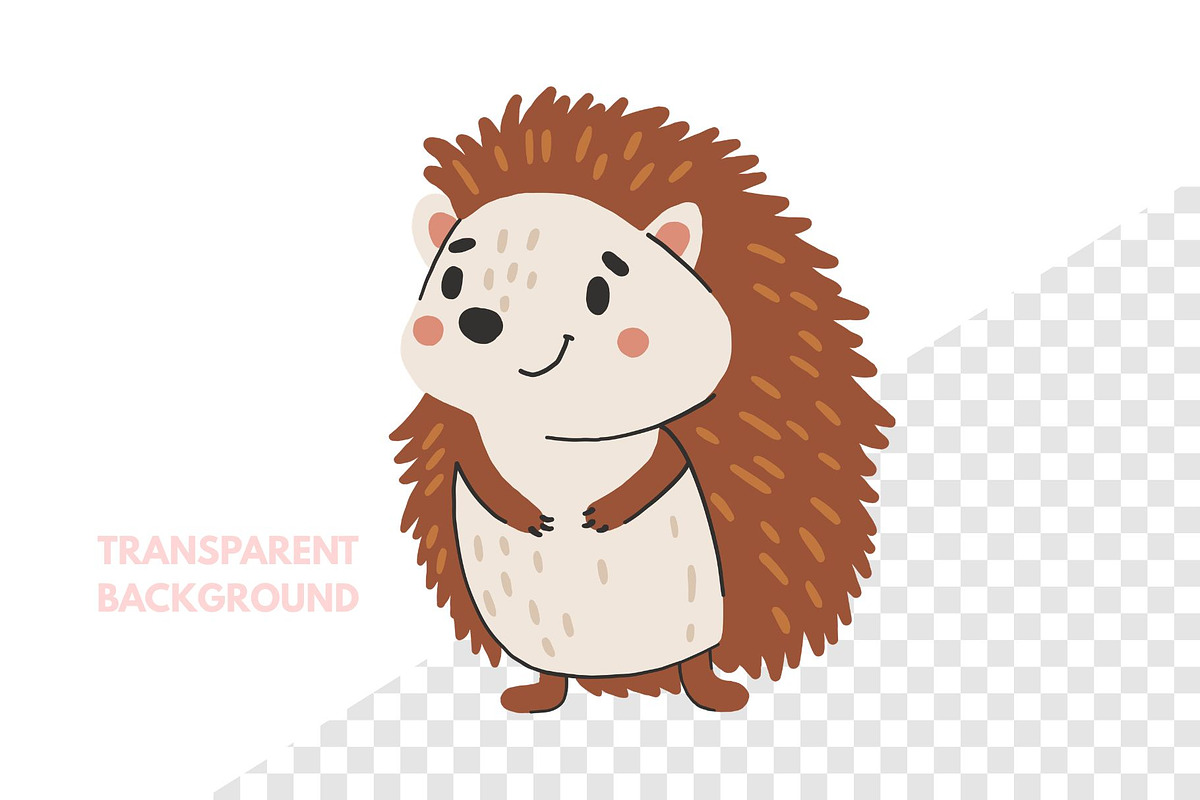 Forest Baby Animal Hedgehog, an Animal Illustration by ⋒DesignECShop⋒ (Photo 2 of 3)