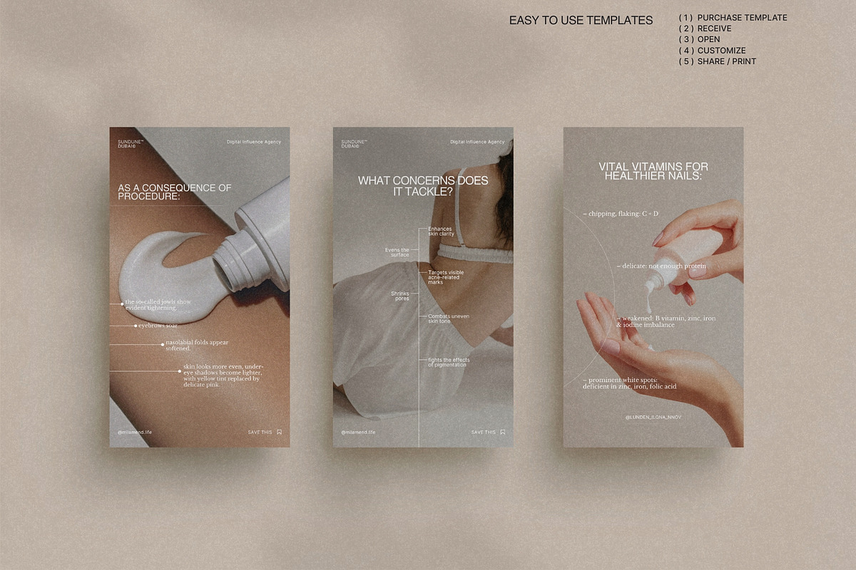 Aesthetic Skincare Social Bundle preview 4