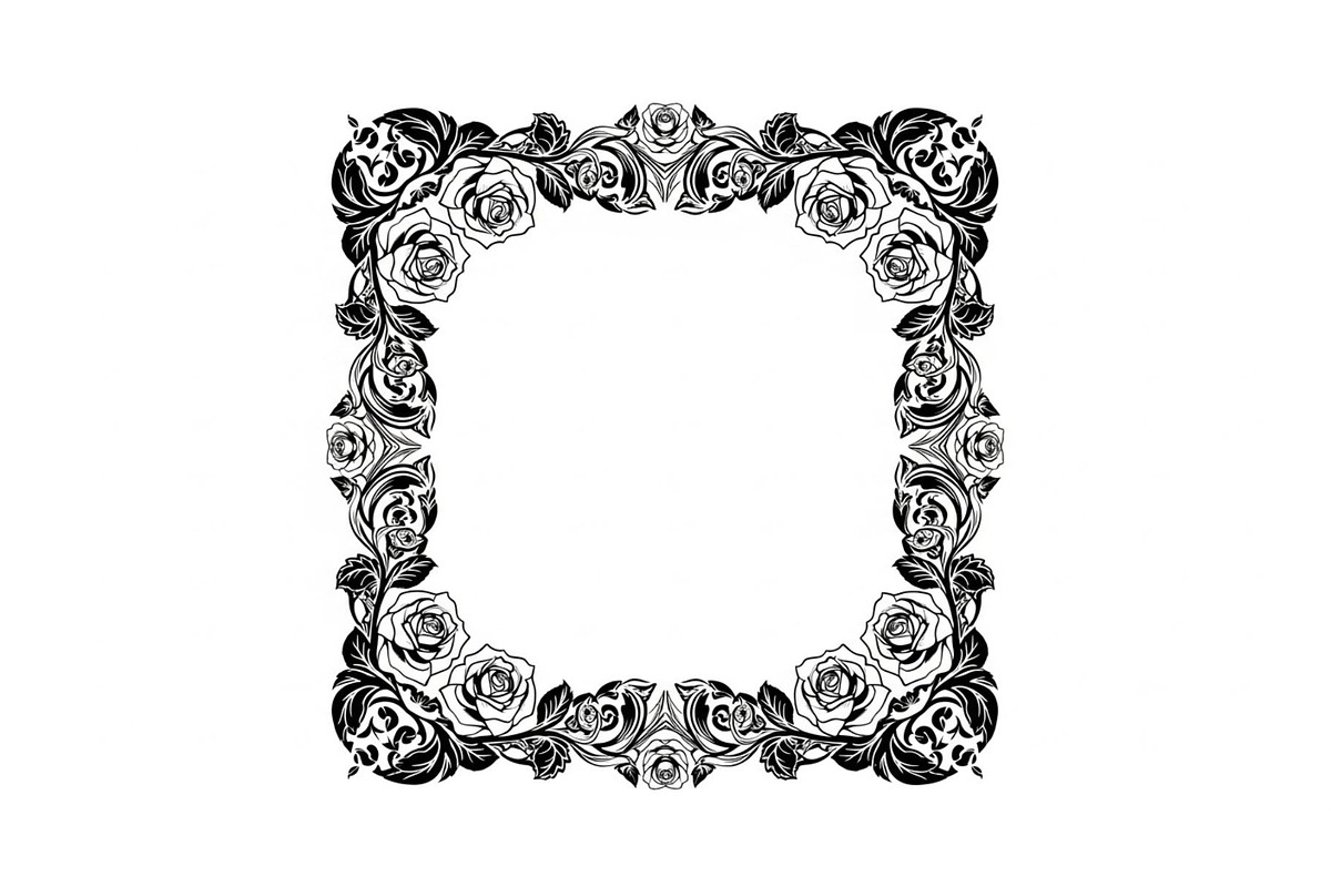 Floral Decorative Frame Vector Bundl, an Illustration by musafir_fashion (Photo 32 of 51)
