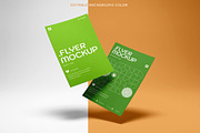 Floating Flyer Mockup Set, an Advertising Mockup by smishura (Thumbnail 2 of 5)