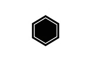 Hexagon Frame Silhouette Bundle, a Graphic by Artivon (Thumbnail 6 of 10)