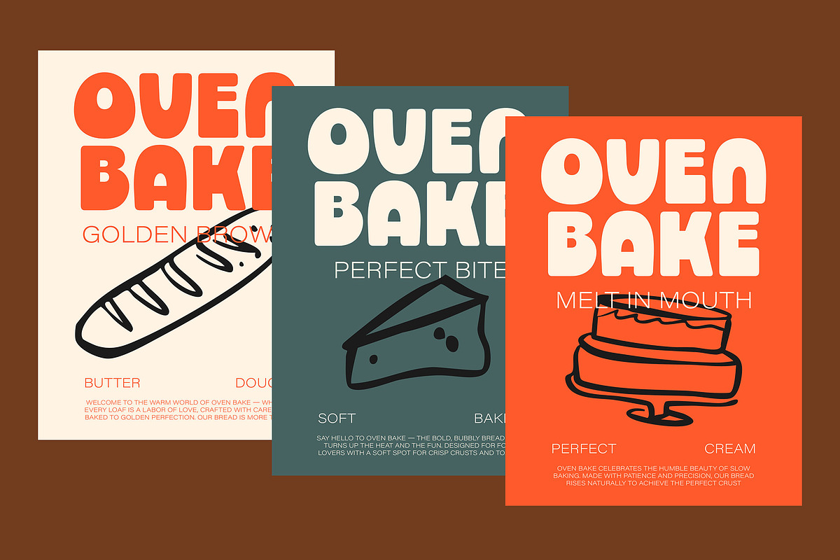 Oven Bake – Bold Retro Display Font, a Font by Versetype (Photo 9 of 15)