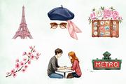 Parisian Summer PNG Clipart, an Illustration by Creative Art (Thumbnail 3 of 9)