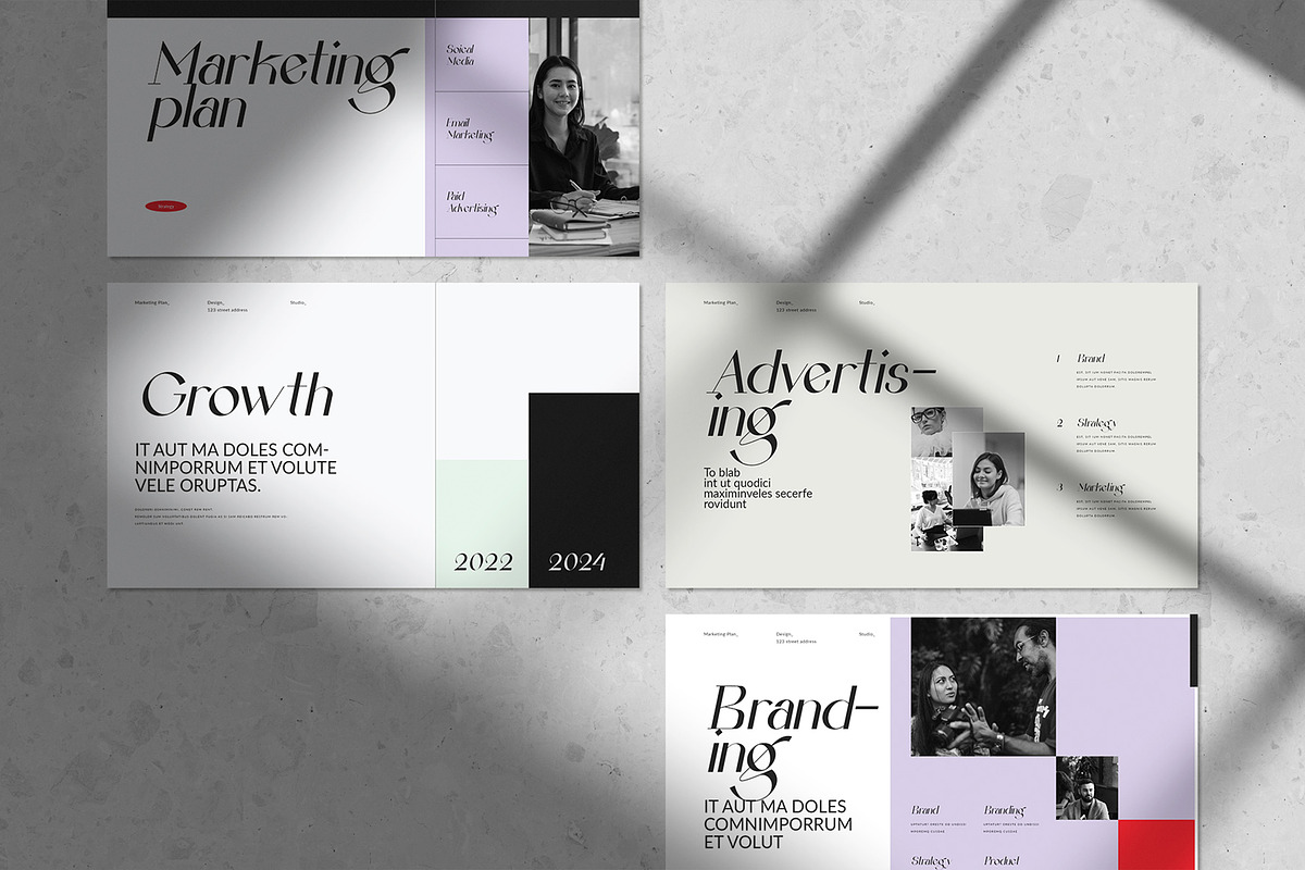Marketing Plan Presentation Template, a Presentation Template by White Graphic (Photo 5 of 7)