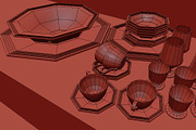 Contemporary Dinnerware, an Object 3D Model by kjpargeterimages (Thumbnail 7 of 7)