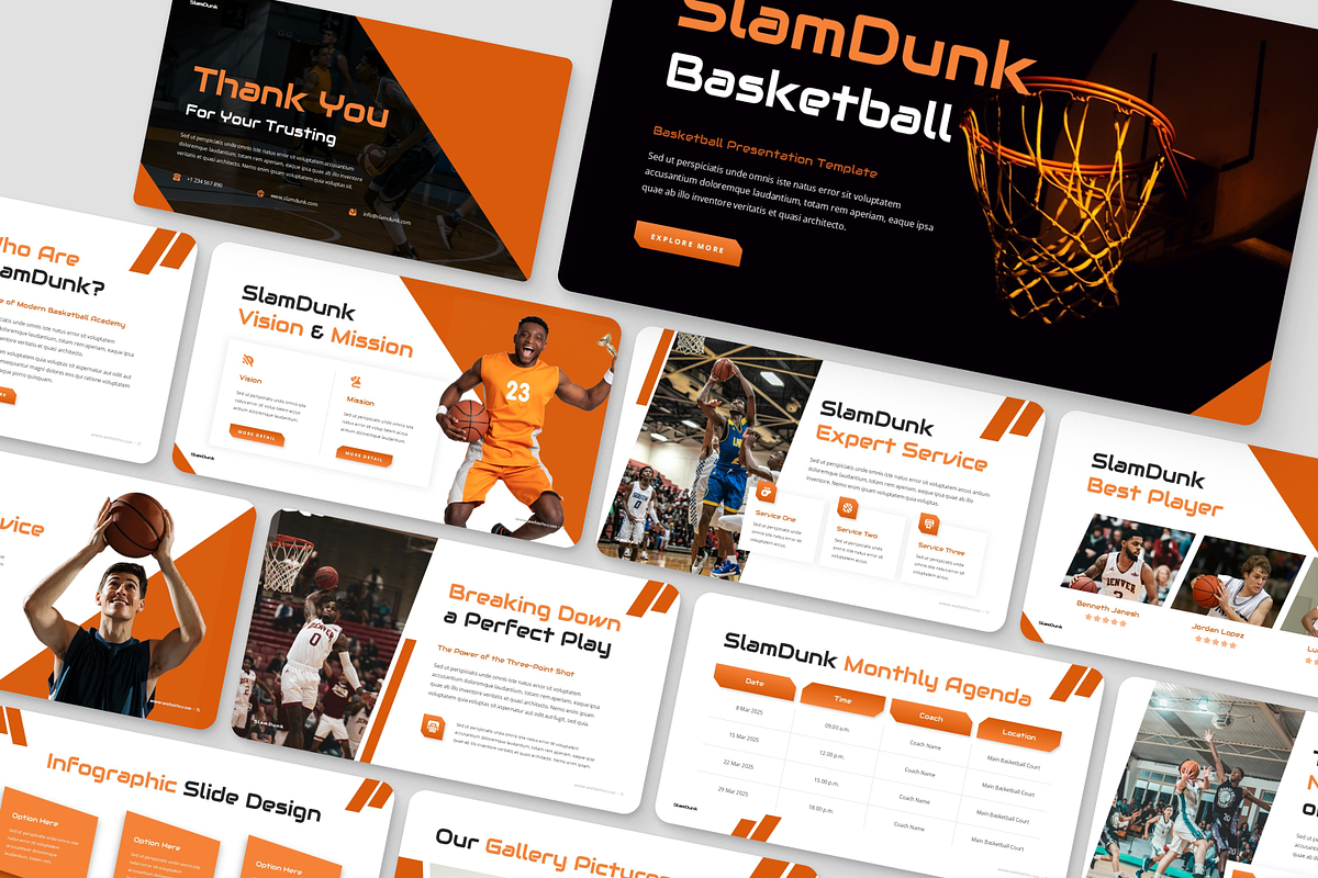 Basketball Presentation, a Presentation Template by Annora Studio (Photo 2 of 7)