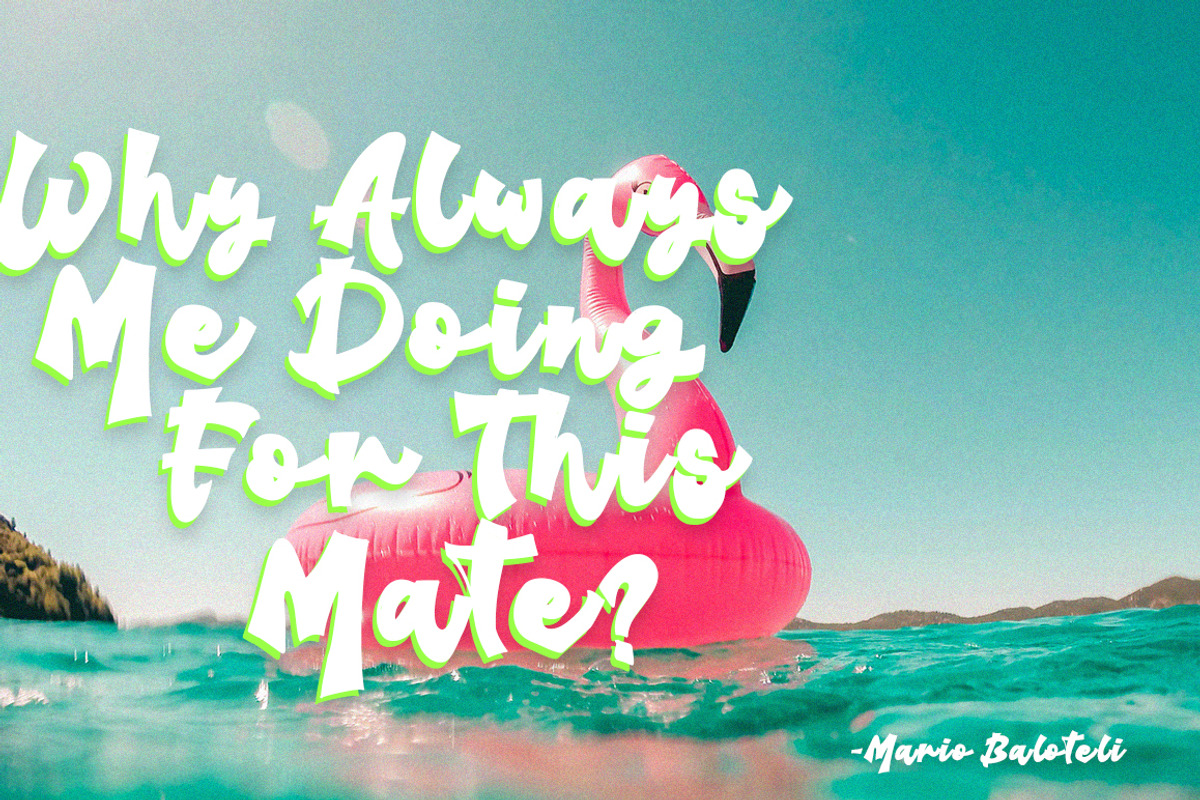 Burning Chucky – Playful Display, a Handwritten Font by Struggle Studio (Photo 2 of 7)