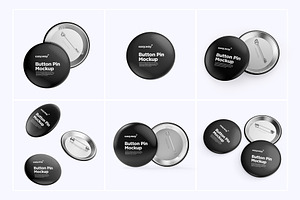 Button Pins PSD Mockups Set