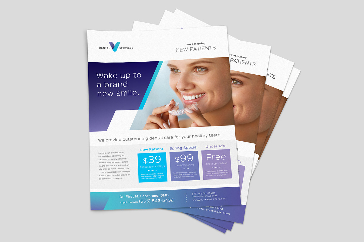 Dentist Flyer Template, a Flyer Template by StockLayouts (Photo 2 of 3)