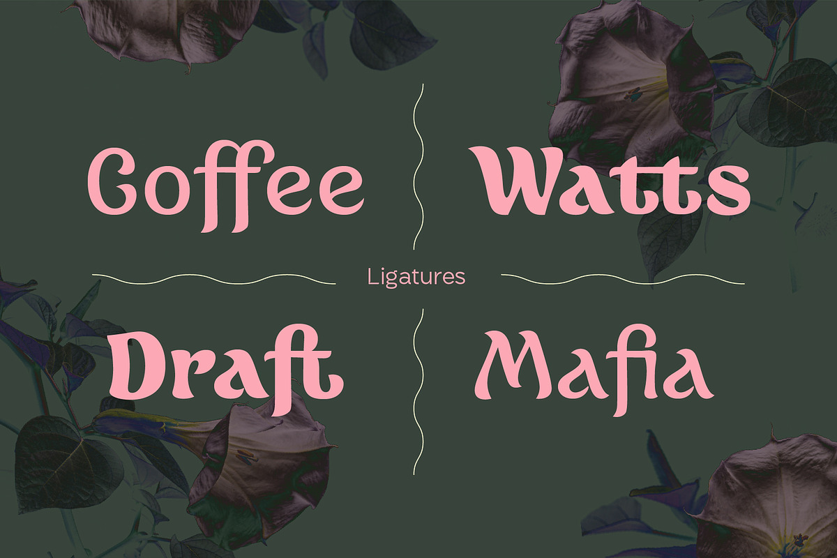 Datura —Fantasy Retro Brush, a Sans Serif Font by Pedroglifos (Photo 10 of 12)