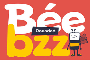 Beebzz. Child Kid Fun Font. Display.