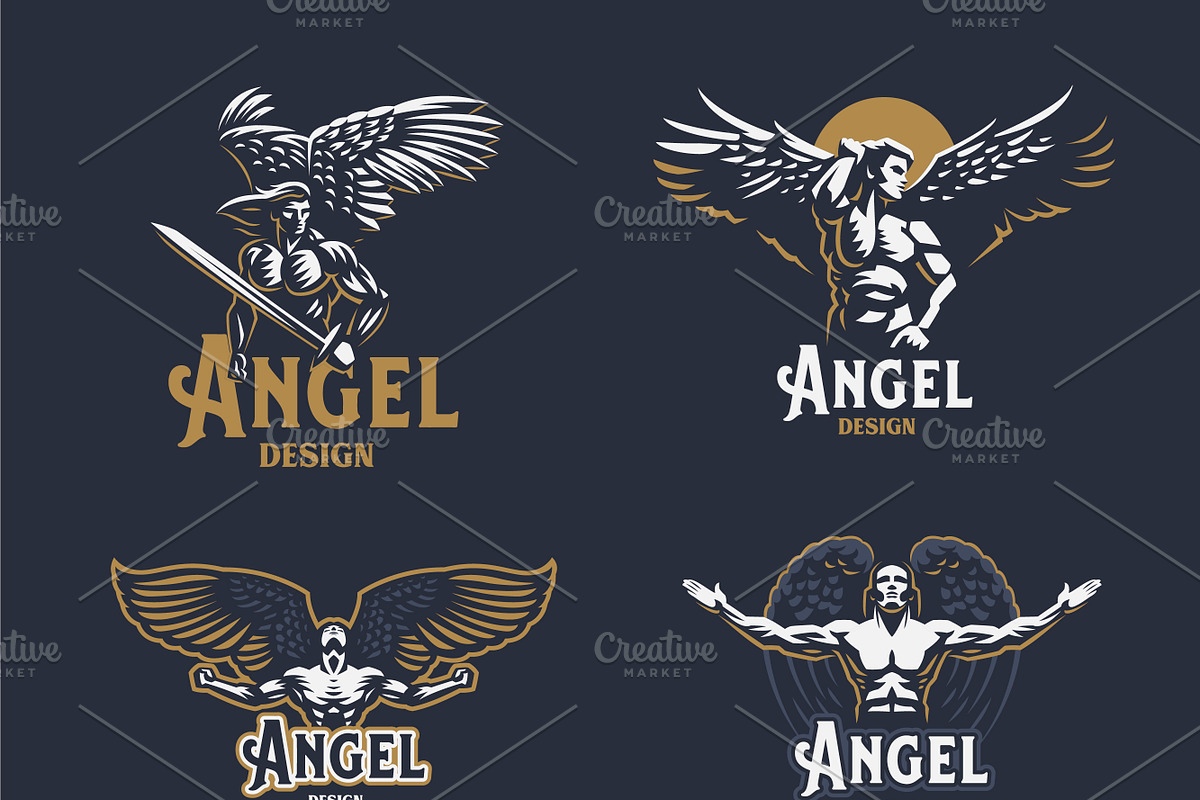 Angel man, a Person Illustration by Masterlevsha (Photo 2 of 3)