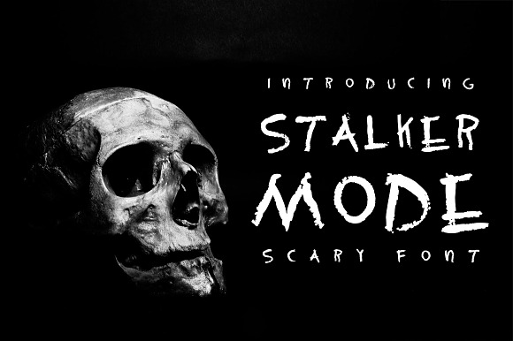 Stalker mode - Scary font preview 8