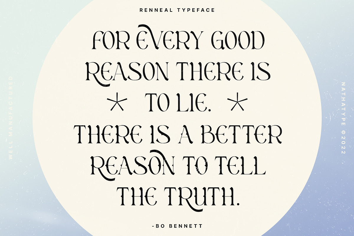Renneal, a Serif Font by Nathatype (Photo 2 of 11)