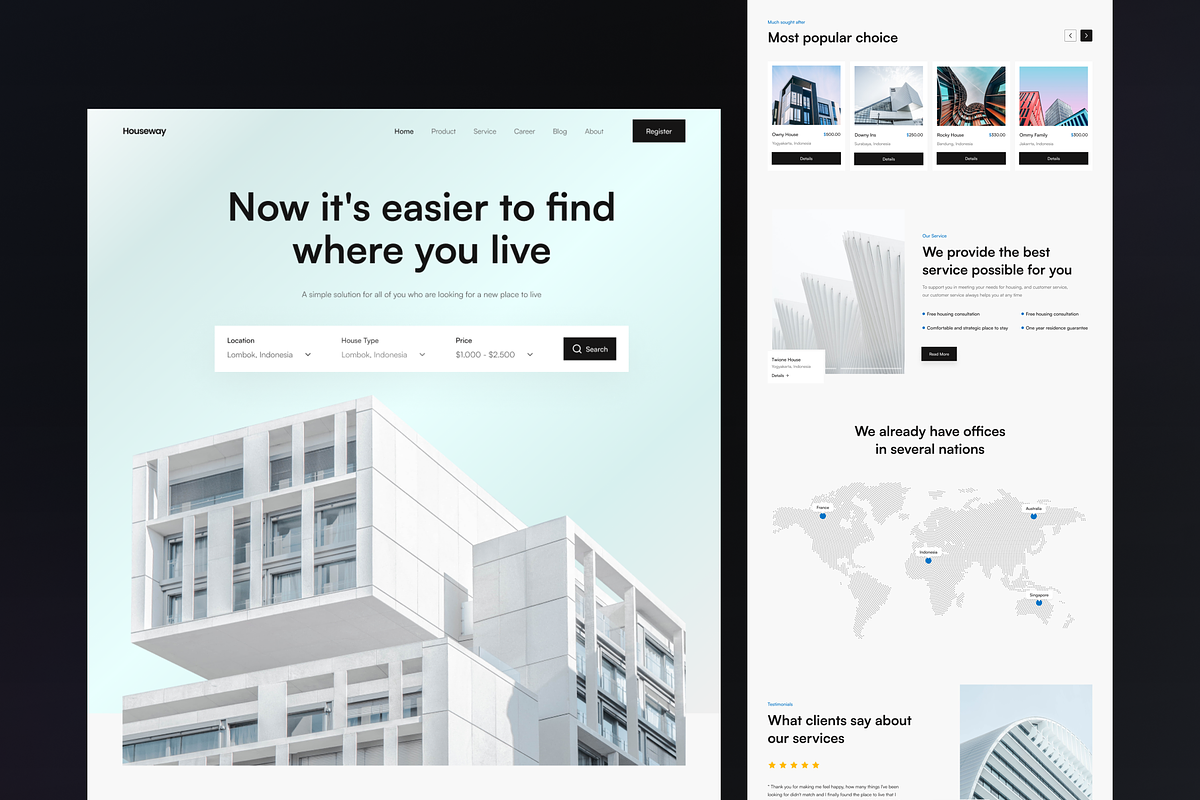 Houseway - Real Estate Landing Page, a Landing Page Template by SundayWorkTeam (Photo 2 of 3)
