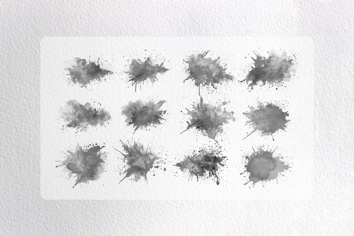 144 Watercolor Brushes for photoshop, a Brush Add-On by INTENTFX (Photo 4 of 9)
