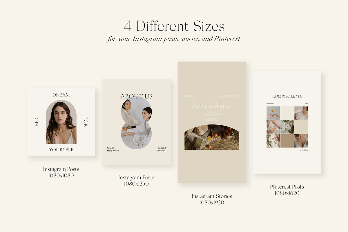 Muse Social Media Pack Canva, a Social Media Template by Feel This (Photo 3 of 32)