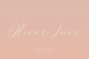 NEW Soulmates Script Font