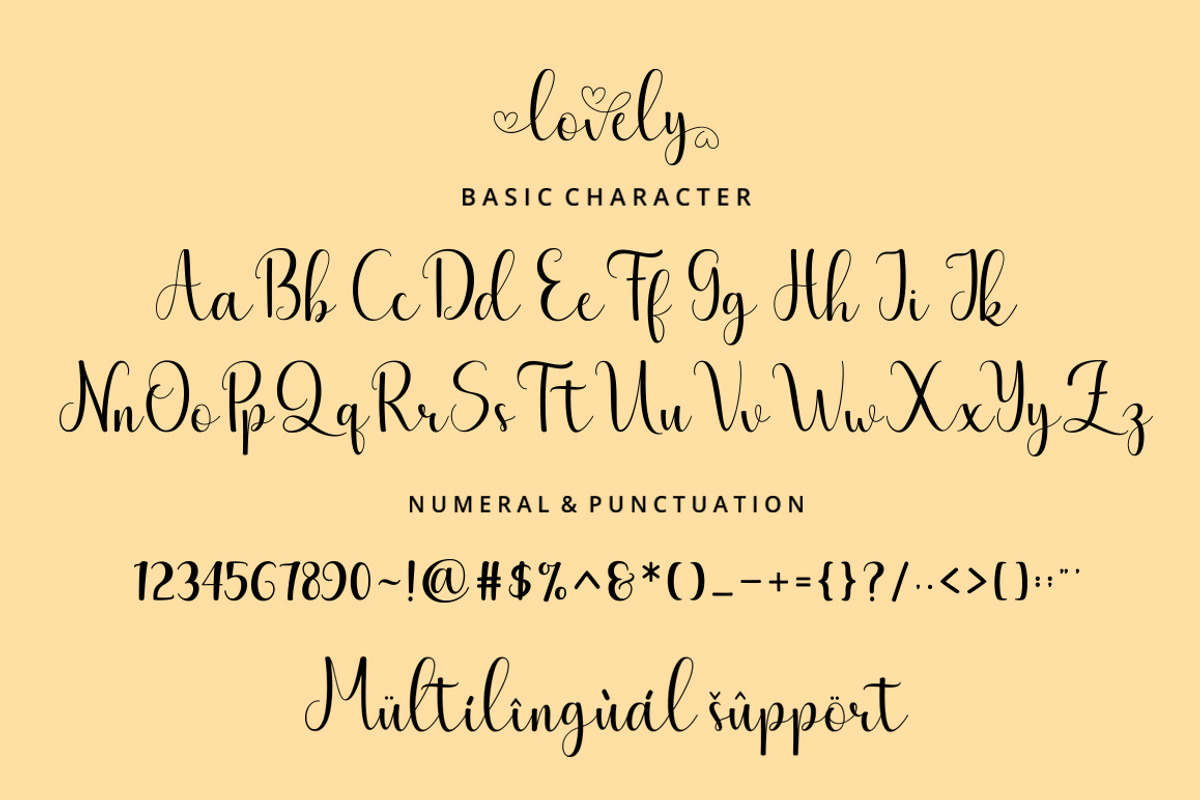 The Lovely, a Script Font by Cut Story (Photo 10 of 12)