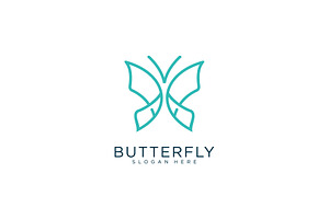 Butterfly Logo Vector Animal