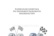 Motorbike Clipart Set, a Decorative Illustration by Pati Charm Studio (Thumbnail 5 of 8)