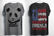 Cute Panda and American shirt print, an Animal Illustration by Urbanshop (Thumbnail 1 of 2)