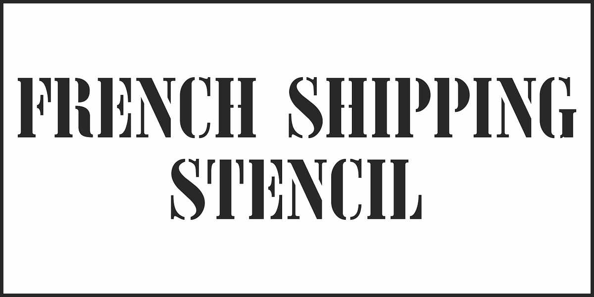 French Shipping Stencil JNL, a Font by Jeff Levine Fonts (Photo 2 of 5)