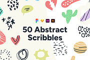 Abstract Scribbles - 1, a Decorative Illustration by Petr Bilek (Thumbnail 1 of 4)